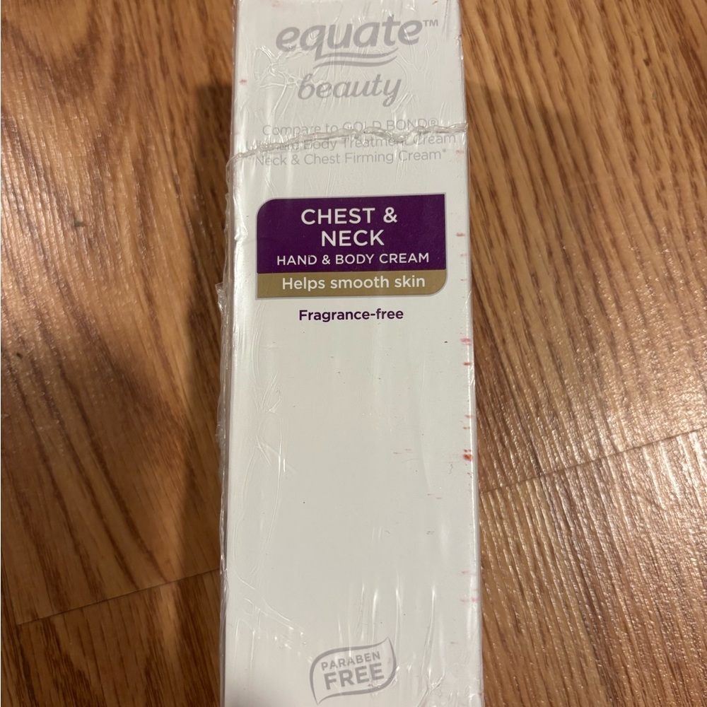 Equate Beauty Chest & Neck Cream 2oz (56g) Helps smooth skin- fragrance free